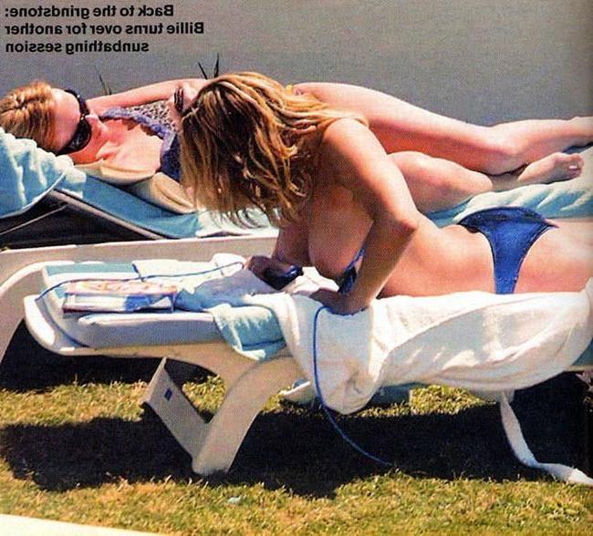 16P Celeb Billie Piper caught nude on the beach