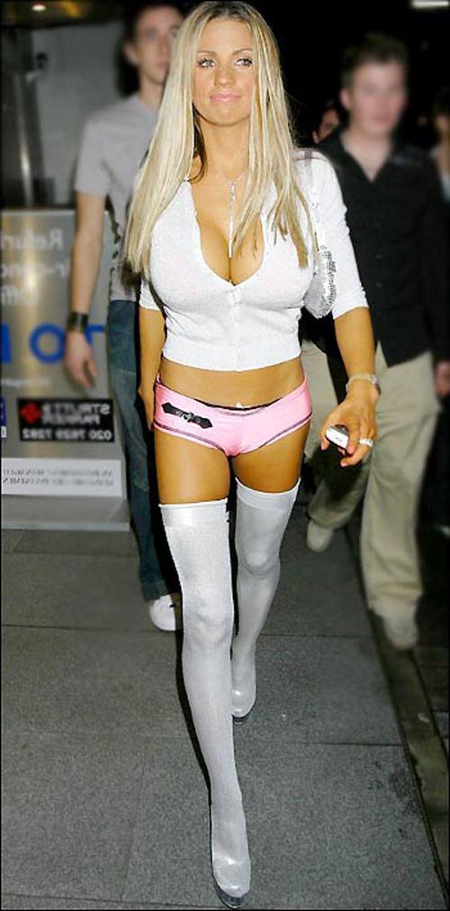 16P Katie Price Jordan exposed her tatoo pussy and huge tits