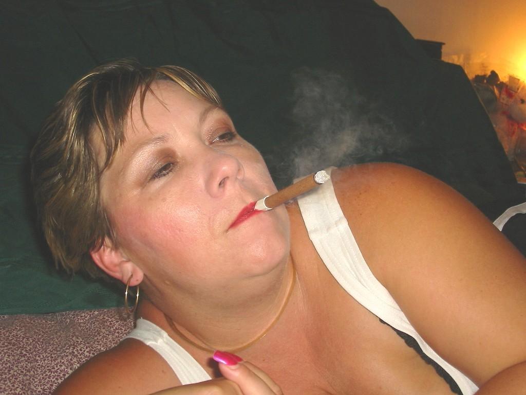 16P Dawn enjoys a tipped cigar