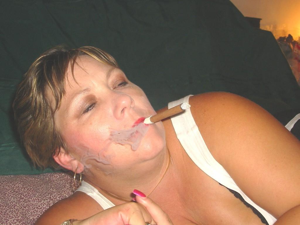 16P Dawn enjoys a tipped cigar