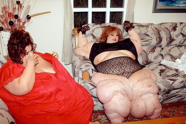 13P Giant fat couple large and fat like whales