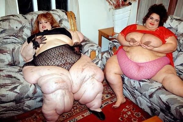 13P Giant fat couple large and fat like whales