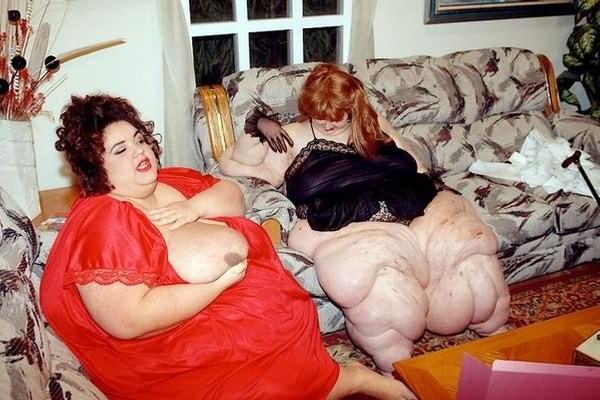 13P Giant fat couple large and fat like whales
