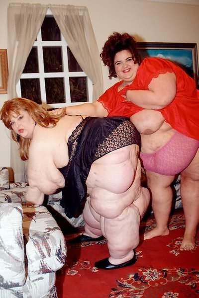 13P Giant fat couple large and fat like whales