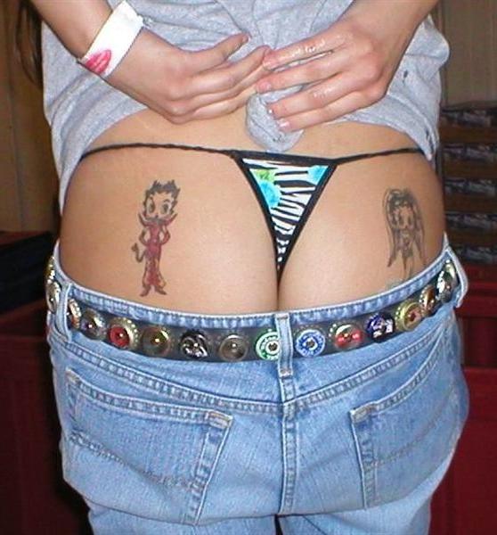 16P Photos of tramp stamps of emo chicks