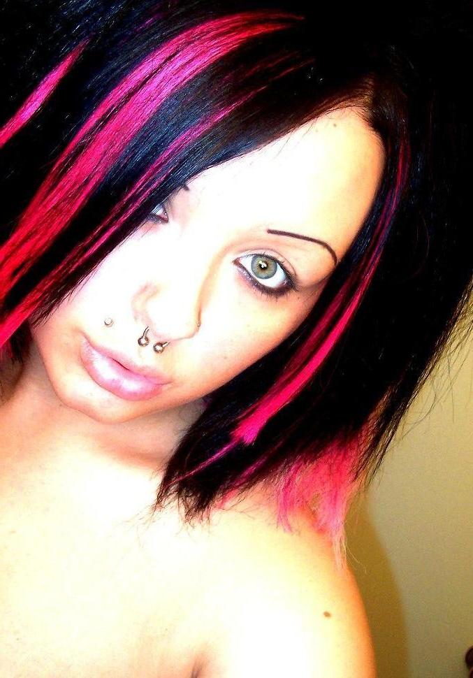 15P Shots of busty emo chick