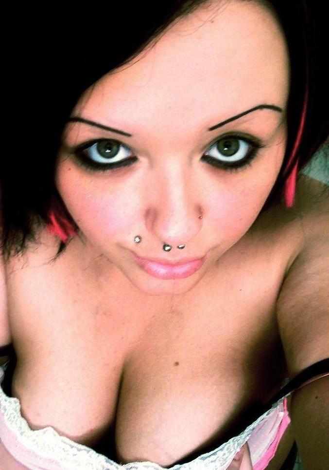 15P Shots of busty emo chick