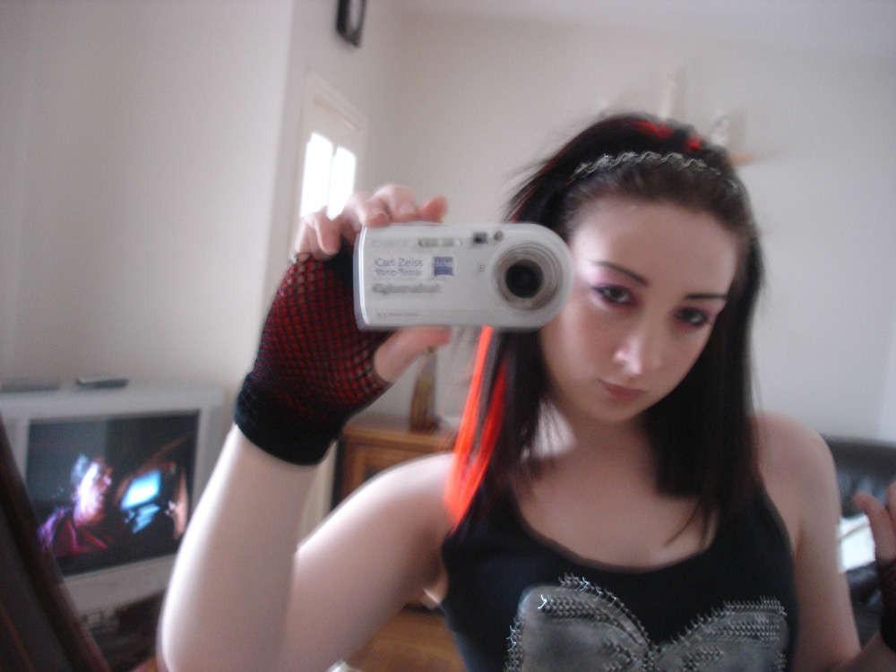 15P Emo babe in different costumes