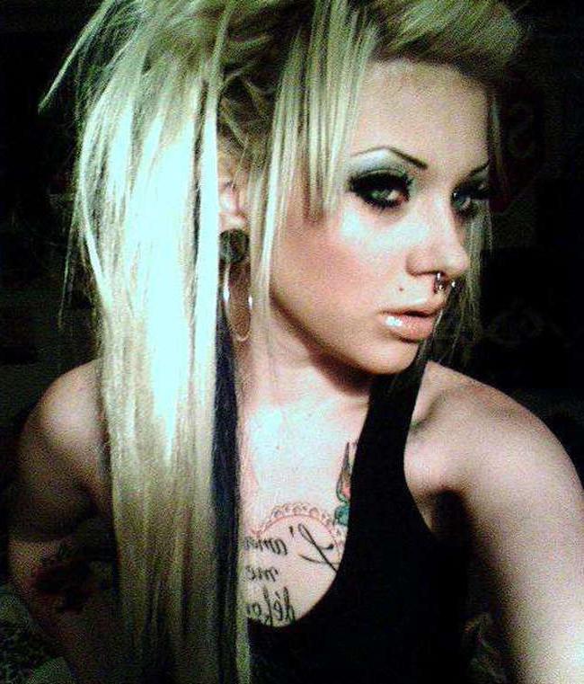 16P Pictures of a group of emo girlfriends