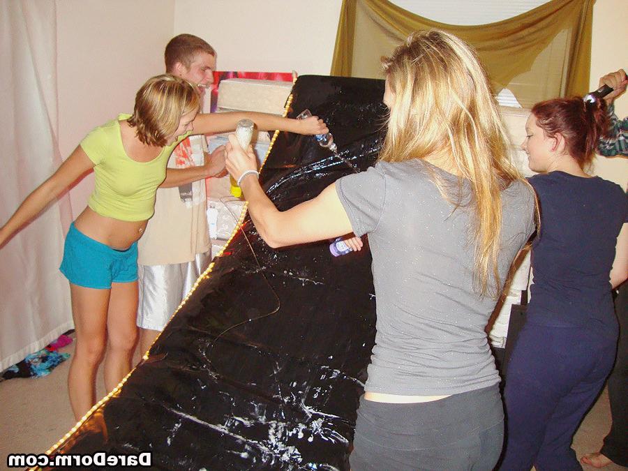 12P See these super hot slim college teens get fucked after getting caught naked in 