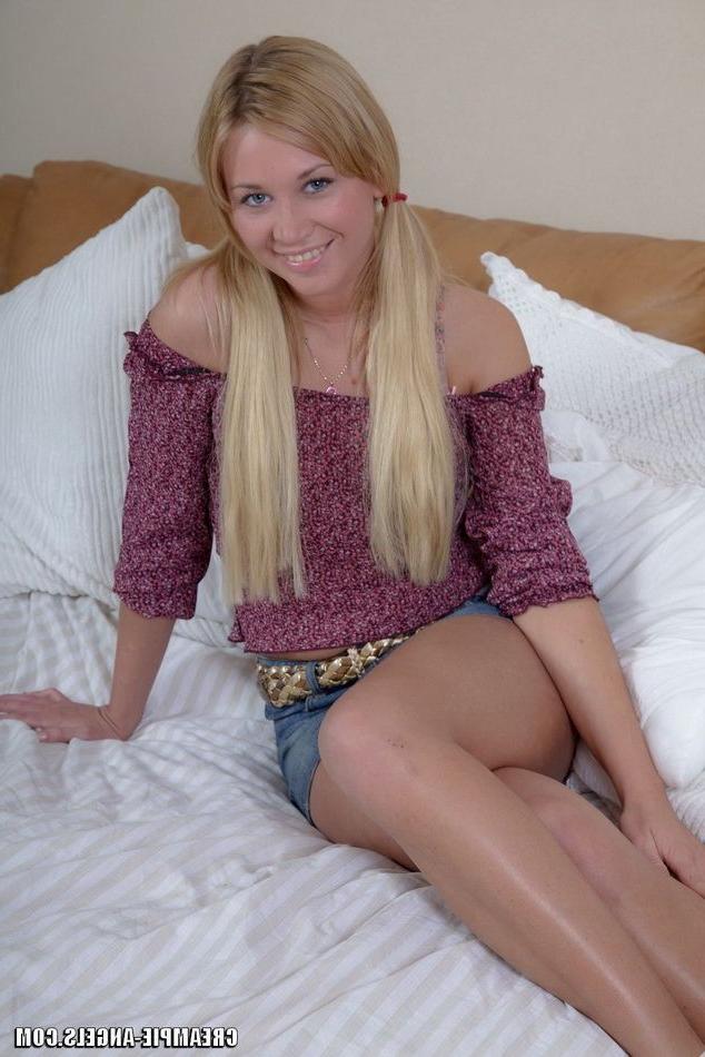 15P Blonde angel in hardcore fucking love and creampie