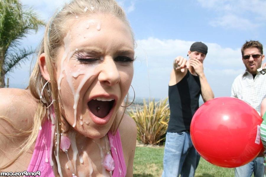 16P Babe gets creampied and cum swaps a huge load with her friend