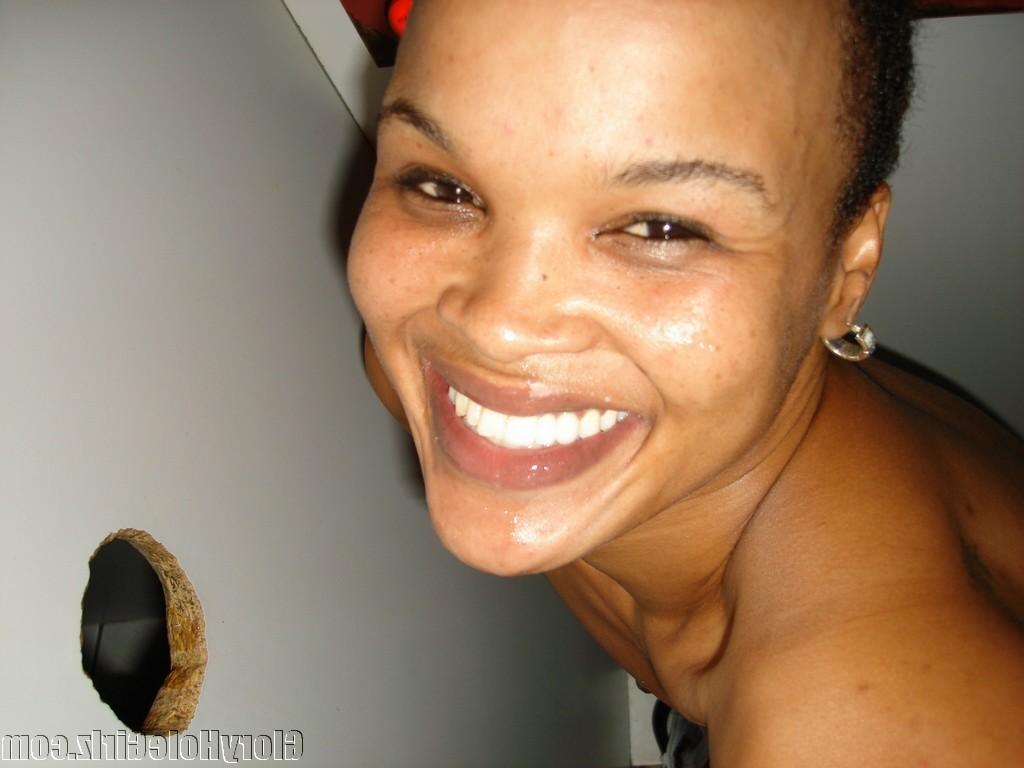 19P Black amateur slut sucks strangers cocks dry at gloryhole