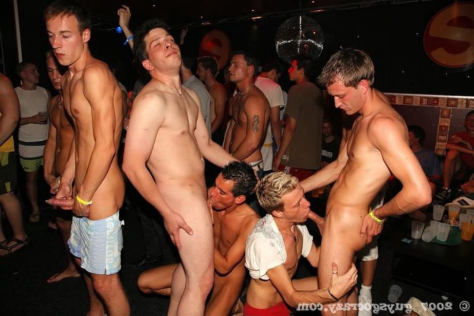 19P Hot gay guys fuck suck and masturbate at insane mega orgy