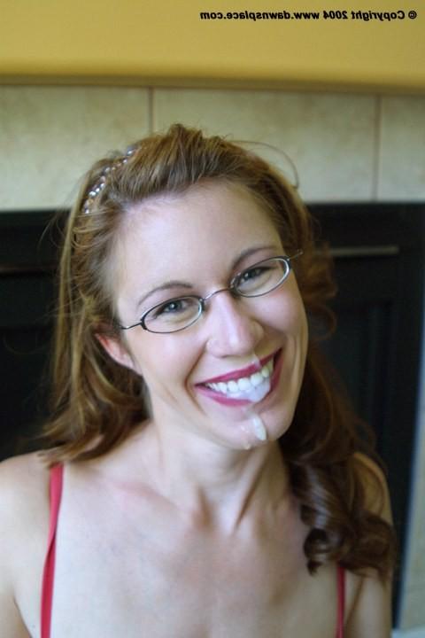 16P Mature mom with huge tits eats a load of cum