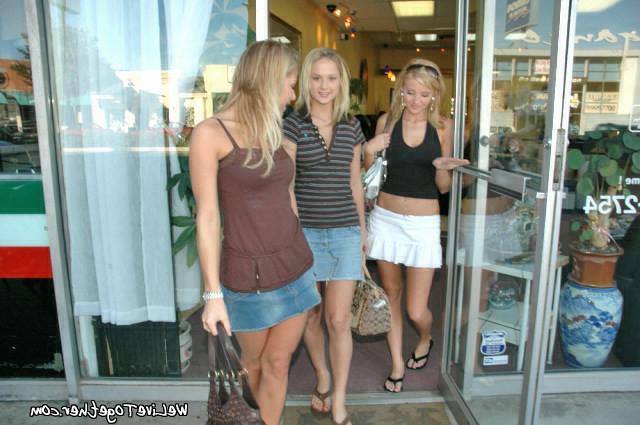 15P Two smoking babes use blue strapon to fuck another