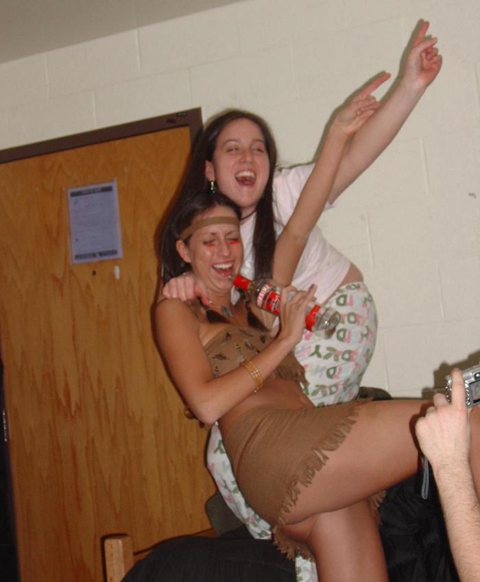 15P Trashed drunk amateur girlfriends go crazy