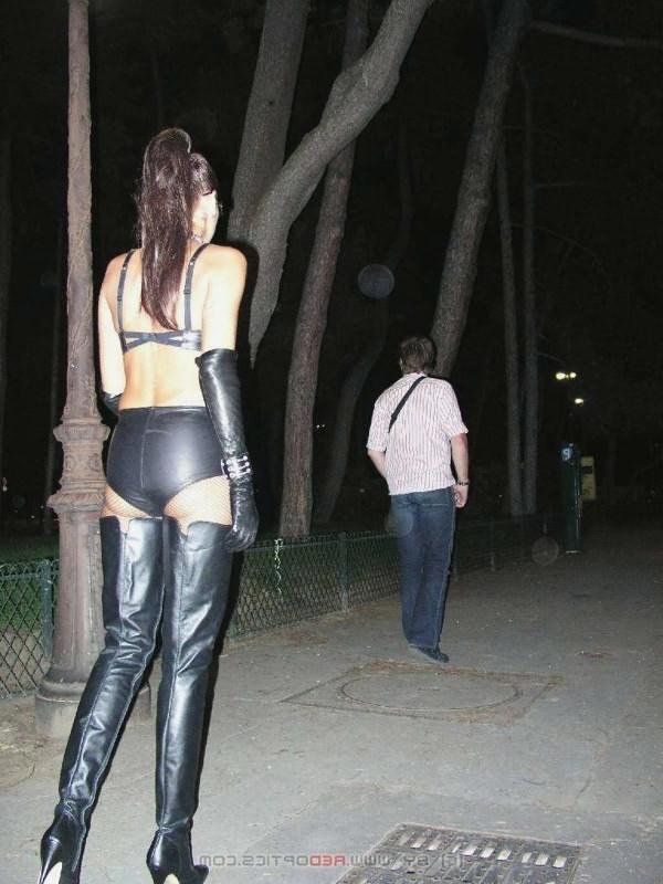 12P Stella Van Gent in very high boots and fishnet pantyhose
