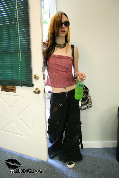 17P Beautiful skinny young lady showing her petite shaved pinkhole
