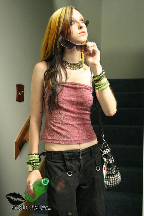 17P Beautiful skinny young lady showing her petite shaved pinkhole