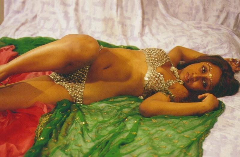 14P Naughty indian girl stripping and masturbating on the bed