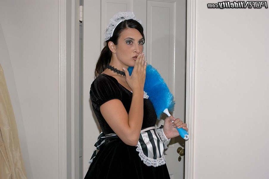 20P Hot maid goes into a 3some with a busty wife and her hubby