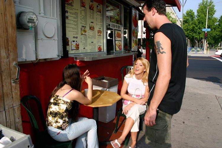 17P Married couple seduces young skinny brunette coed