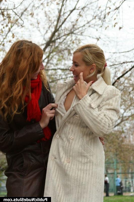 15P A couple of sexy lesbian chicks gets nasty and makes out in the park