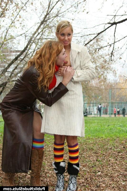 15P A couple of sexy lesbian chicks gets nasty and makes out in the park
