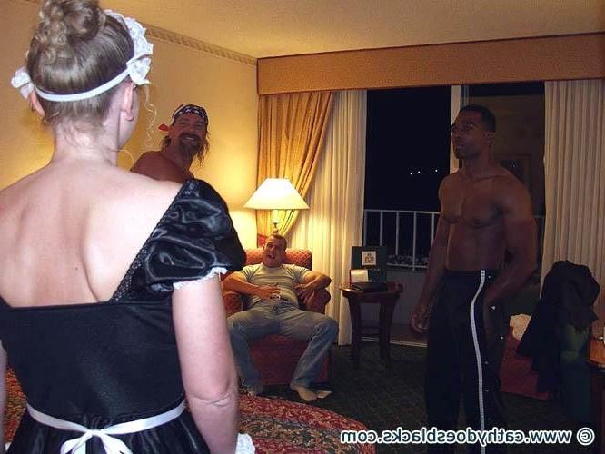 16P This maid has a special welcome for guests