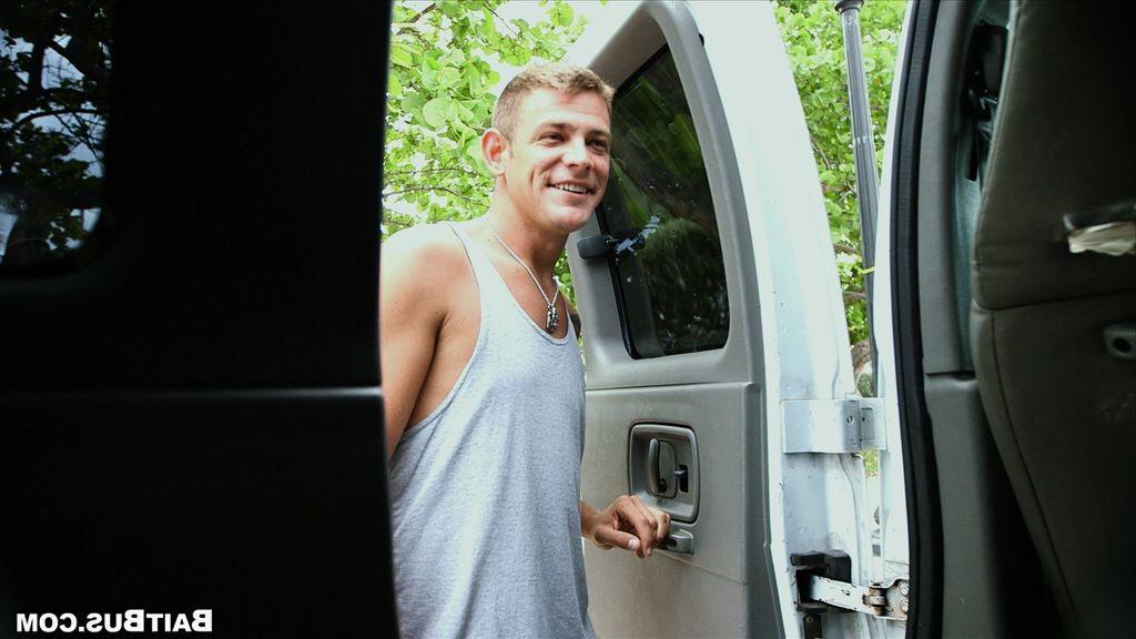 15P Straight man lured and seduced inside the reality van
