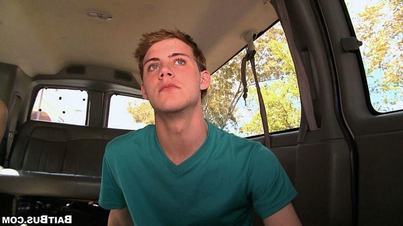 15P Straight boy toy gets his first gay experience in van