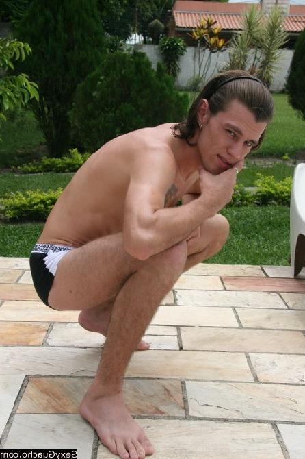 12P Teasing Latino guy shows off his ass then he jerks off near the pool