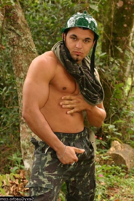 12P Military Latino getting naked showing off his huge manly hunk of meat