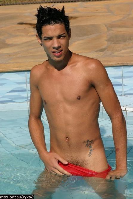 12P Cute boy stripping down while outside where the world can watch