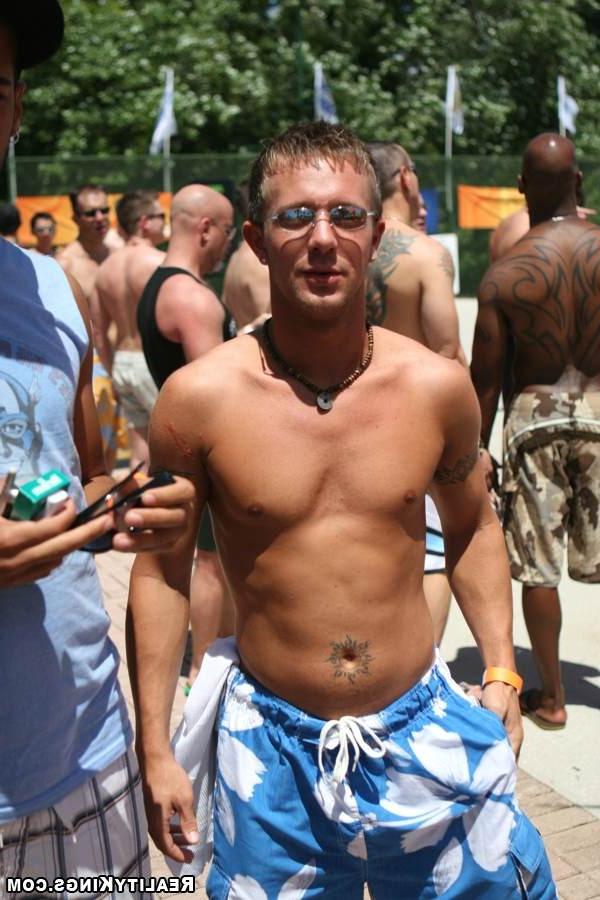 15P These hot gay guys get together to mingle in this horny pool party