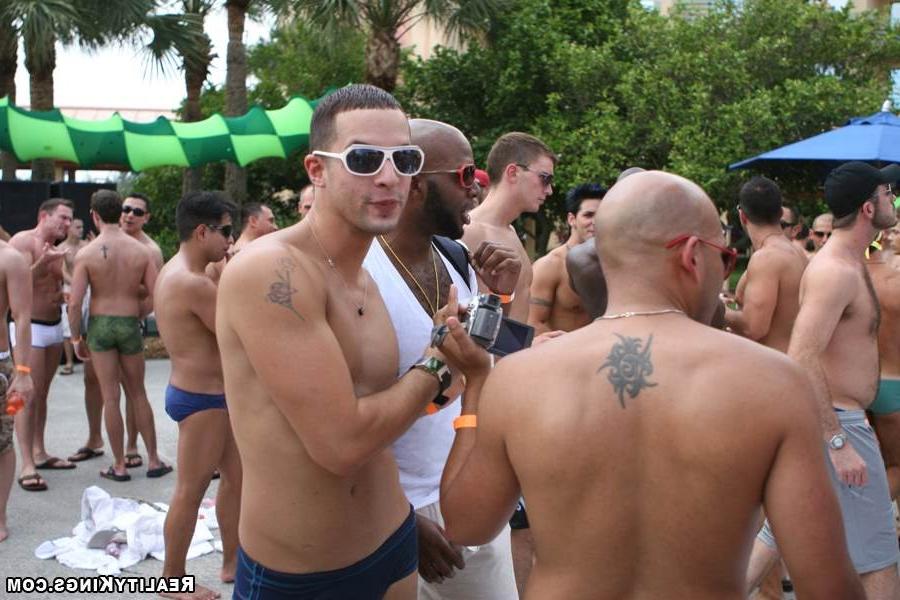 15P These hot gay guys get together to mingle in this horny pool party