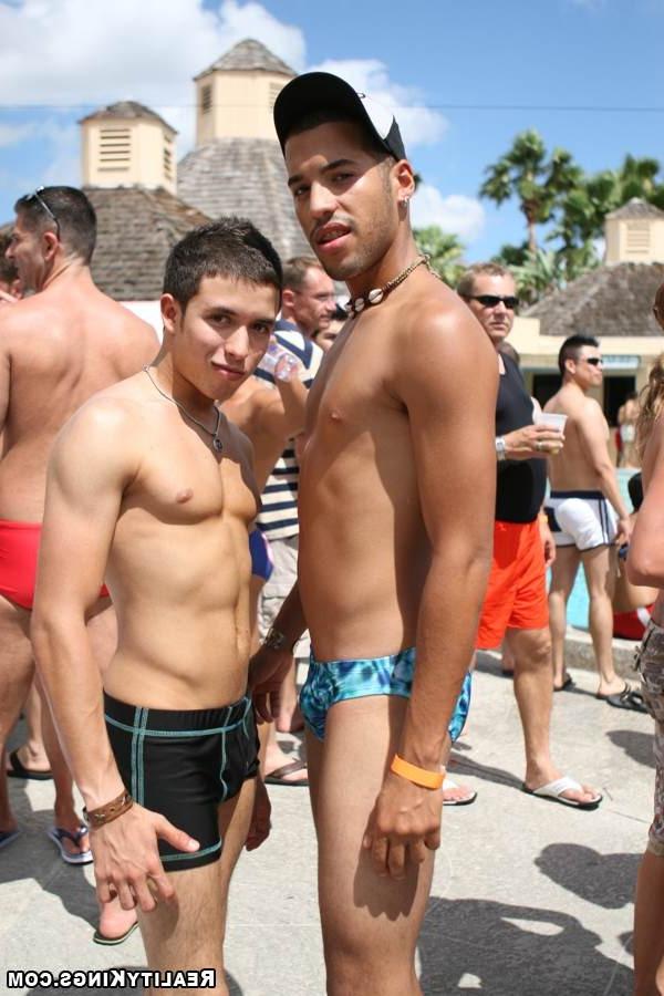 15P These hot gay guys get together to mingle in this horny pool party