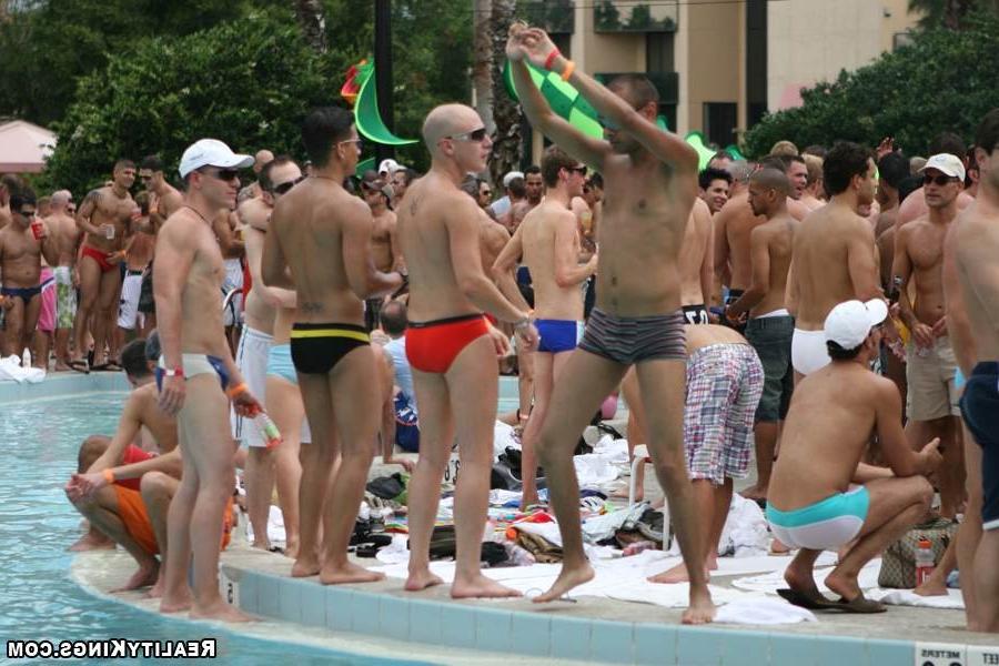 15P These hot gay guys get together to mingle in this horny pool party