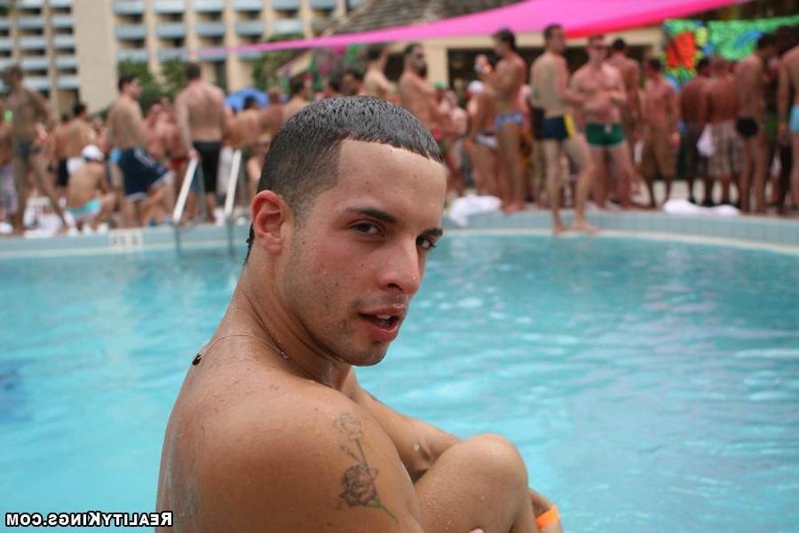 15P These hot gay guys get together to mingle in this horny pool party