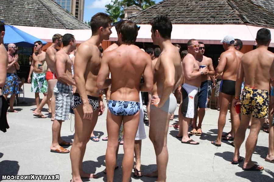 15P These hot gay guys get together to mingle in this horny pool party