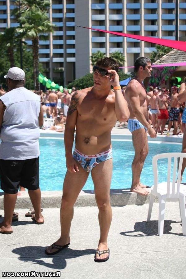 15P These hot gay guys get together to mingle in this horny pool party