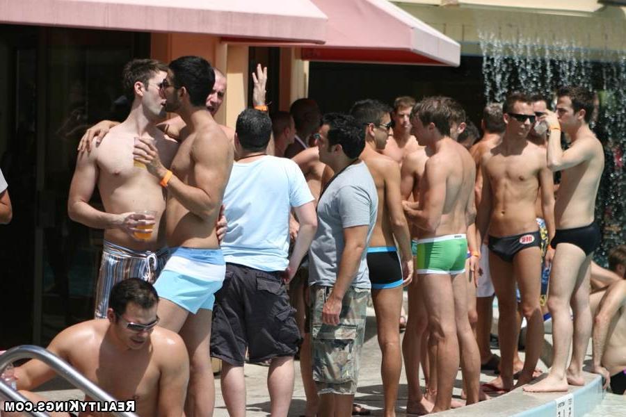 15P These hot gay guys get together to mingle in this horny pool party