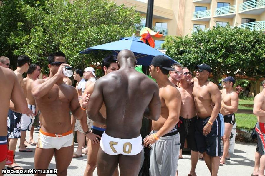 15P These hot gay guys get together to mingle in this horny pool party