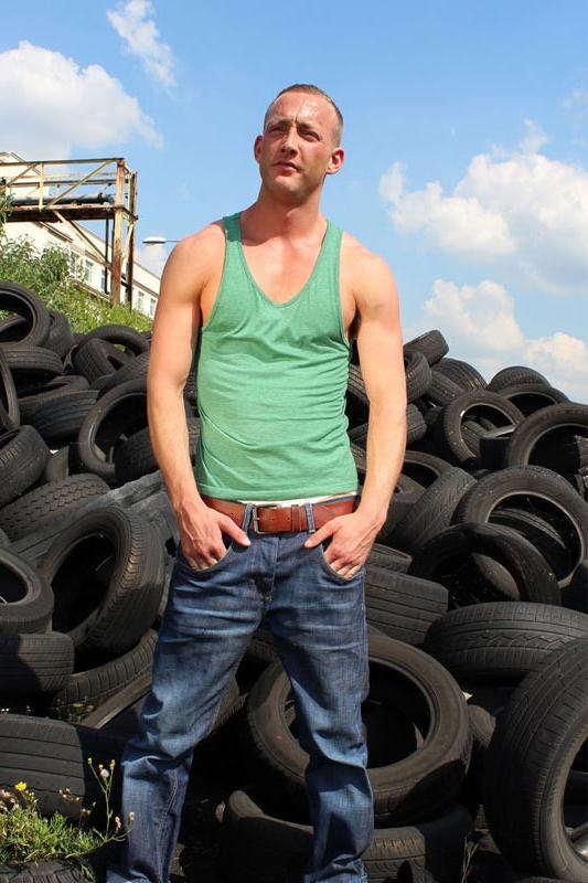 15P Men Using Toys Outdoors