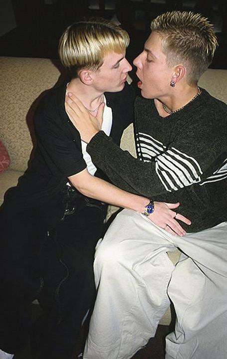 19P Blond tidy twinks mutual sucking and riding and shooting gusto