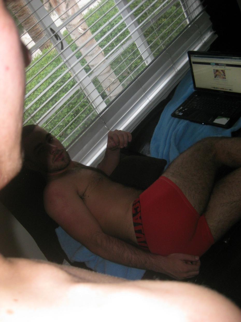 16P Gay pornstar Parker Perry up close and personal