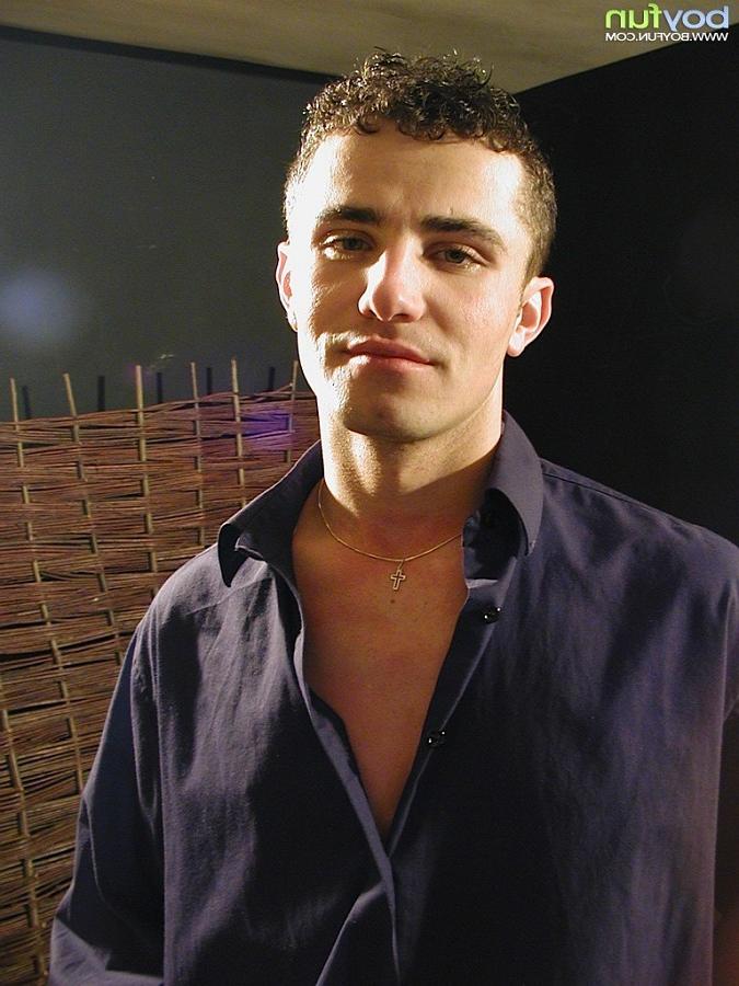 15P Sexy brawny hunk Arek strips off underwear and plays with cock