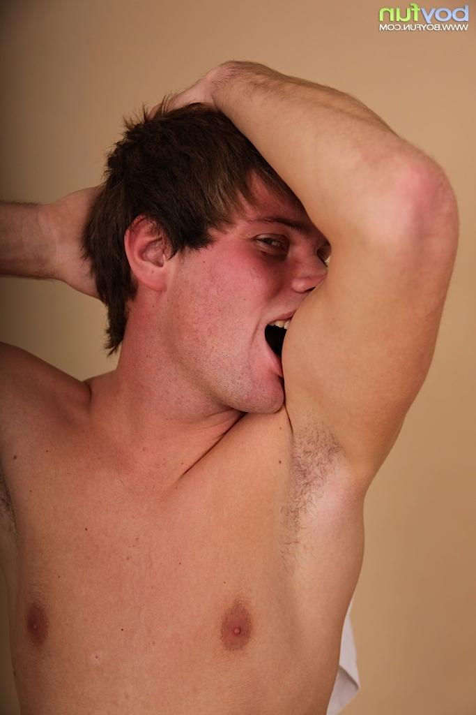 15P Peter Holt spreading his hairy ass cheeks apart