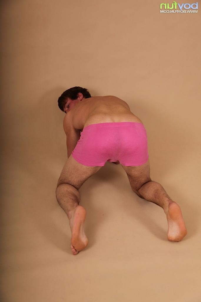 15P Peter Holt spreading his hairy ass cheeks apart